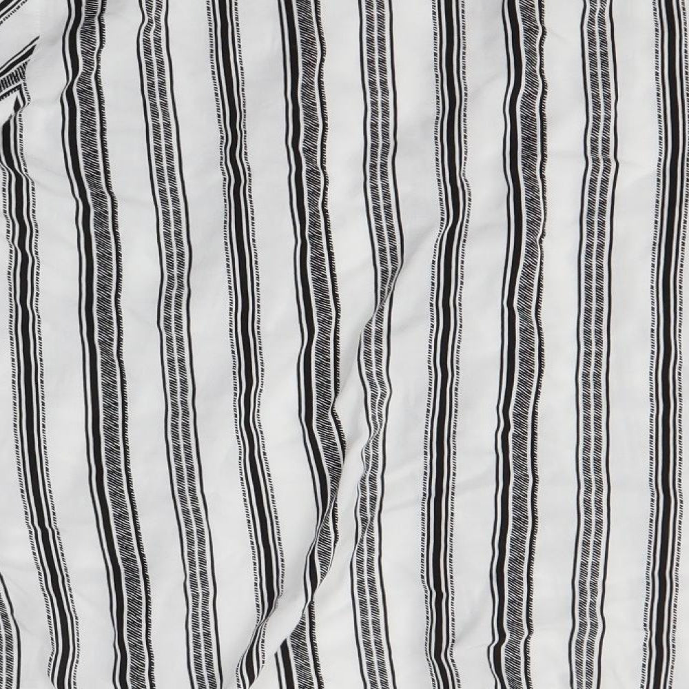 New Look Womens Multicoloured Striped  Basic Button-Up Size 12