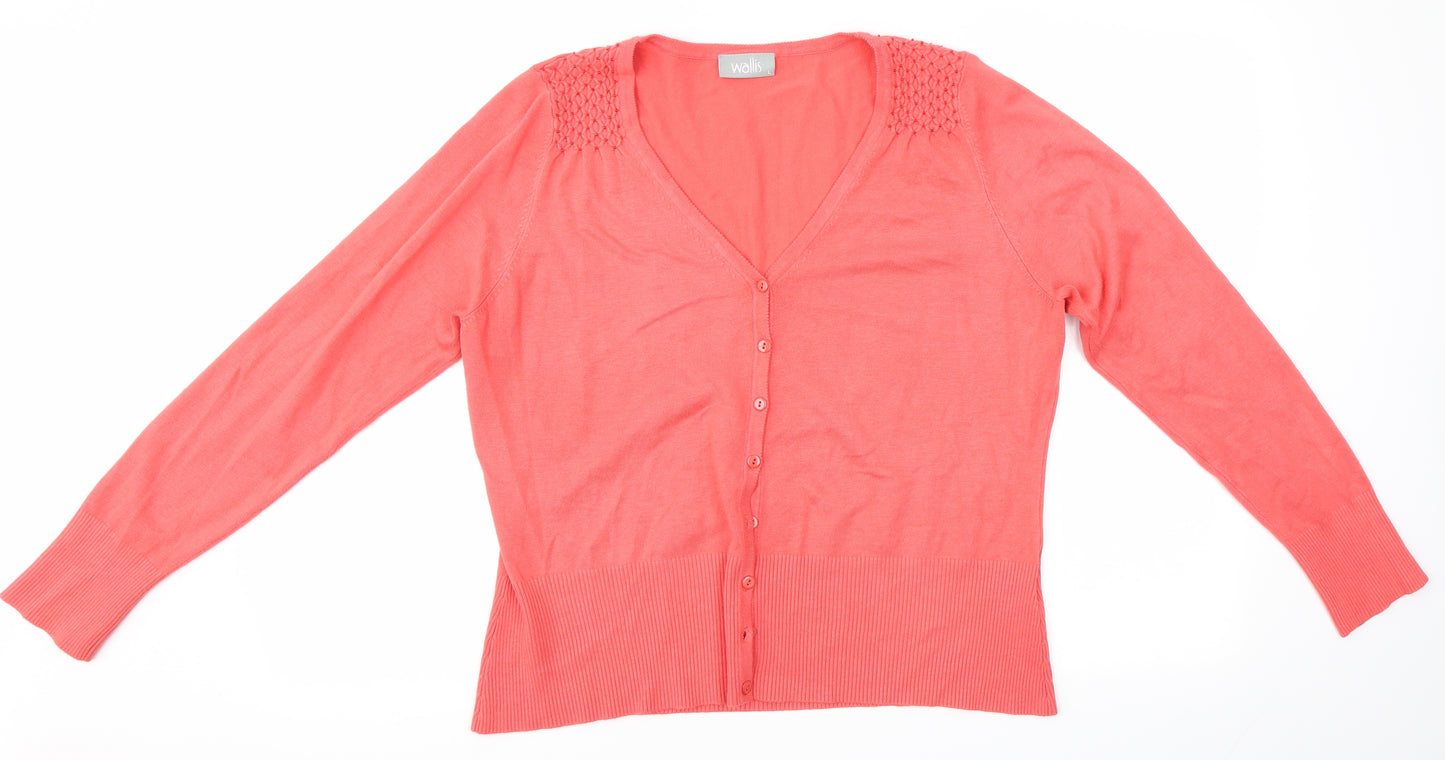 Wallis Womens Pink   Cardigan Jumper Size L