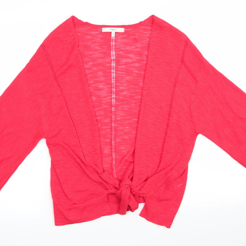 NEXT Womens Orange   Cardigan Jumper Size M  - Open Knit Details
