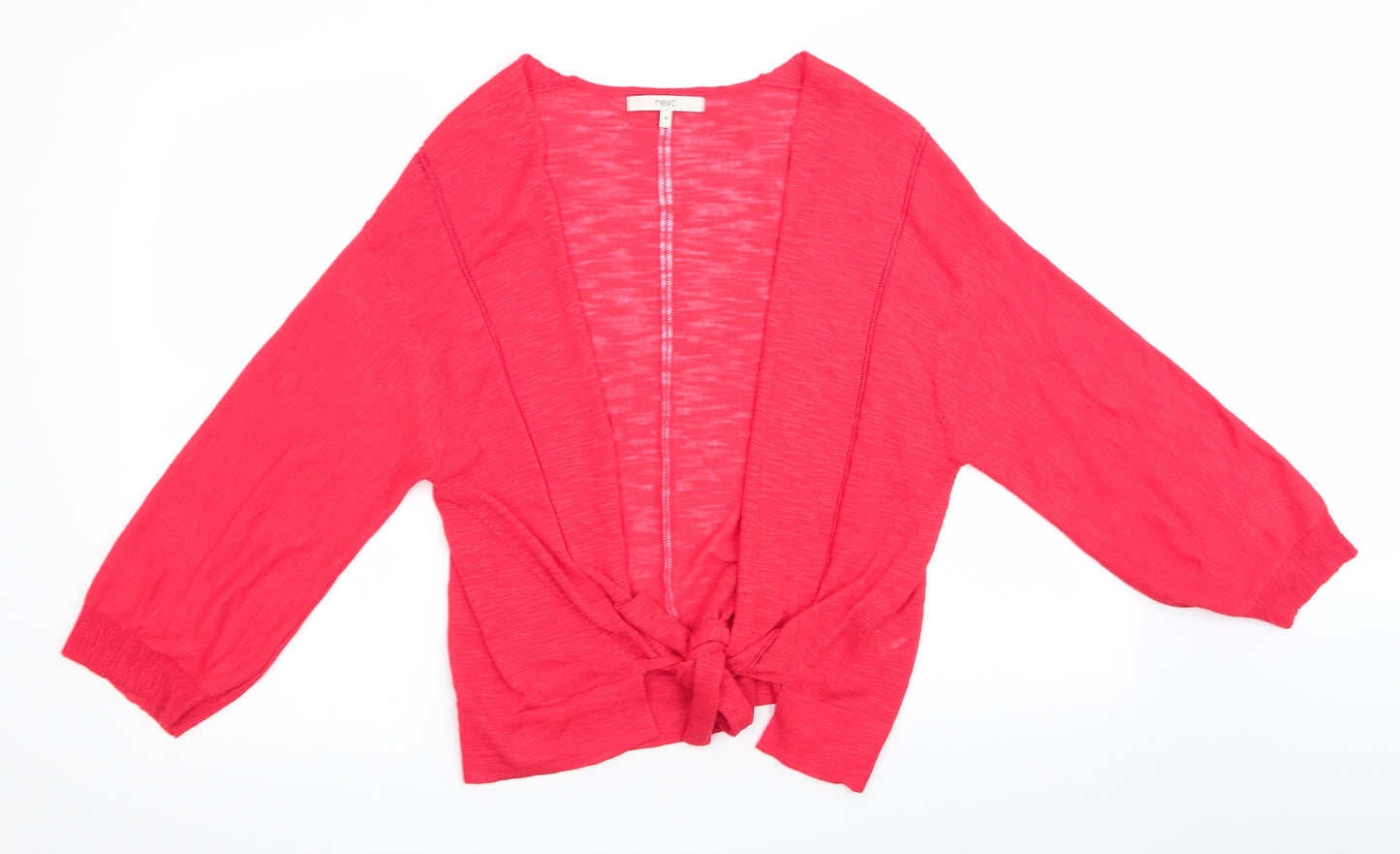 NEXT Womens Orange   Cardigan Jumper Size M  - Open Knit Details
