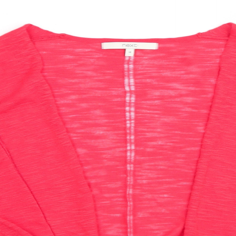 NEXT Womens Orange   Cardigan Jumper Size M  - Open Knit Details