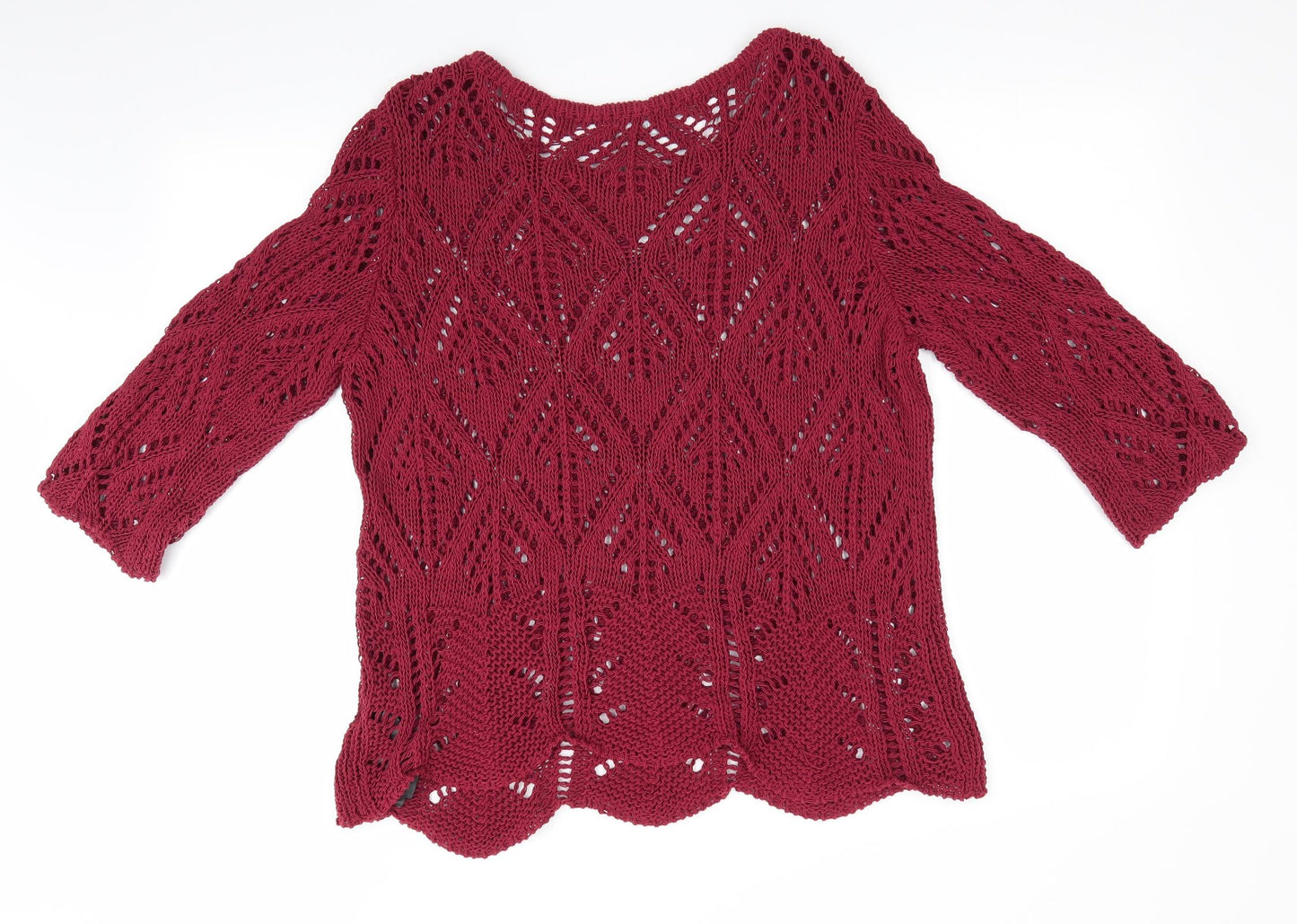 Principles Womens Brown   Pullover Jumper Size 20  - Open Knit