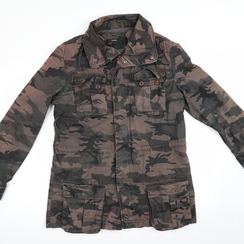 George Mens Brown Camouflage  Anorak Coat Size S