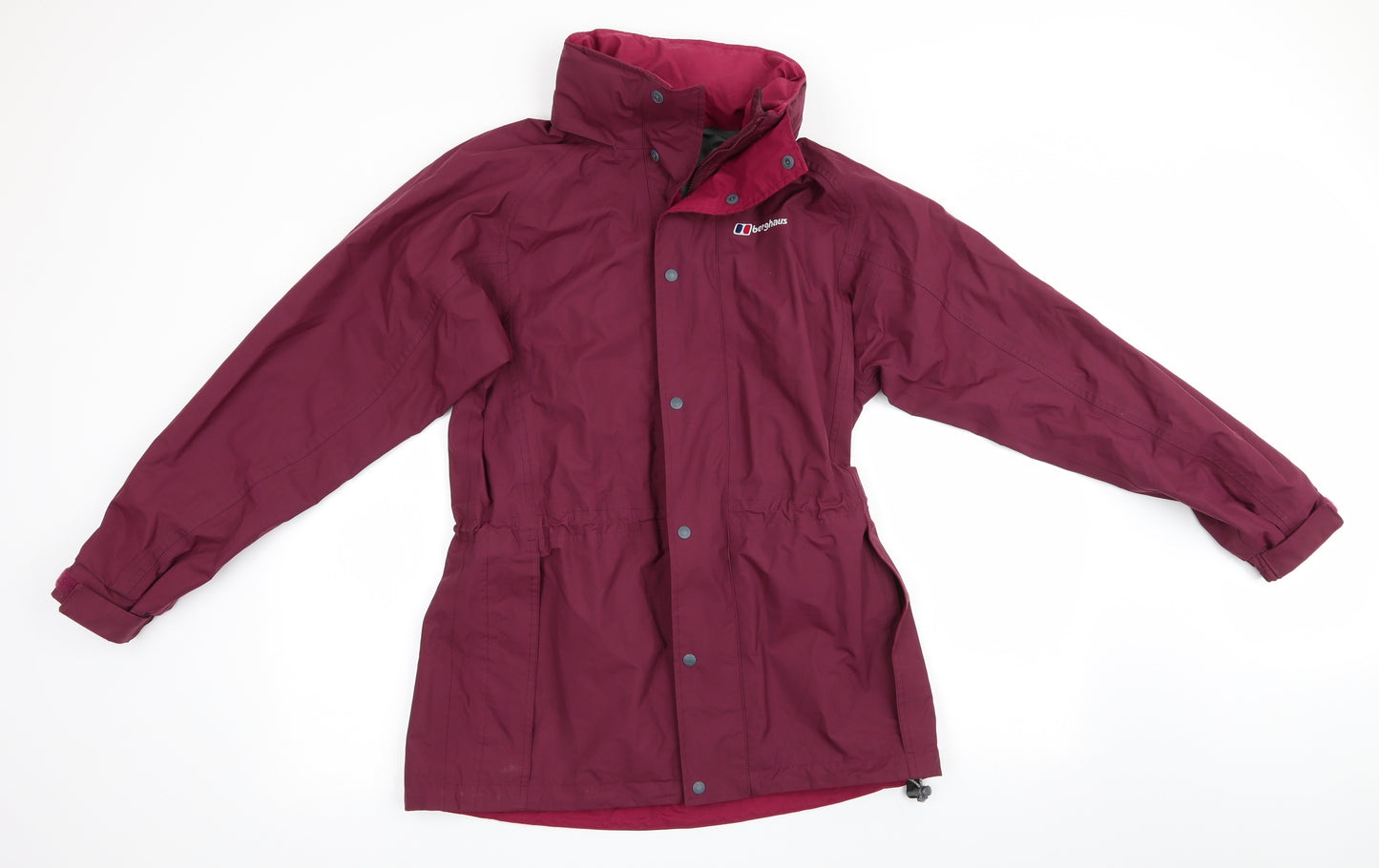 Berghaus Womens Purple   Rain Coat Coat Size 12  - Hood in collar Burgandy