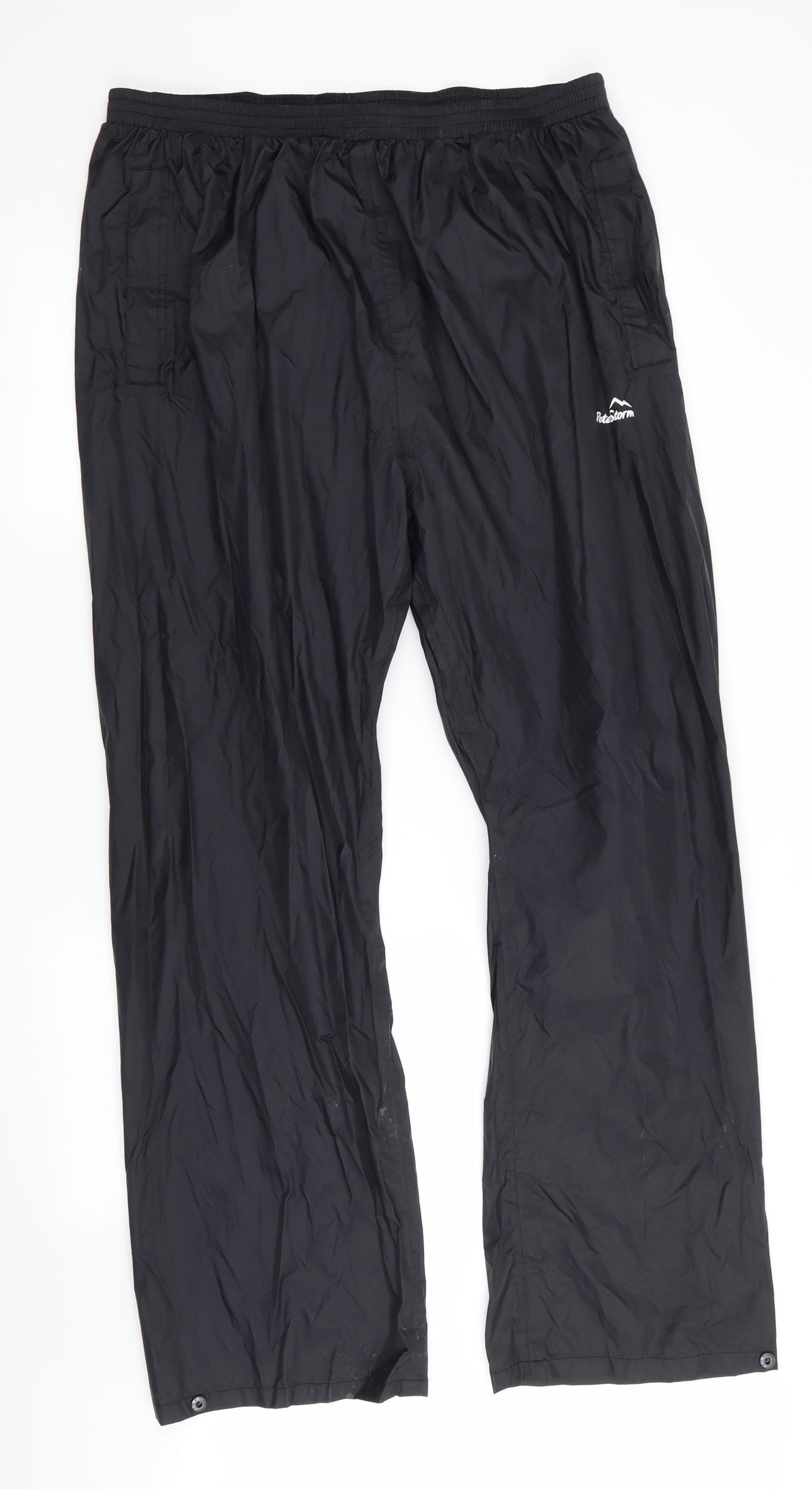 Peter Storm Womens Black   Rain Trousers Trousers Size 2XL L31 in