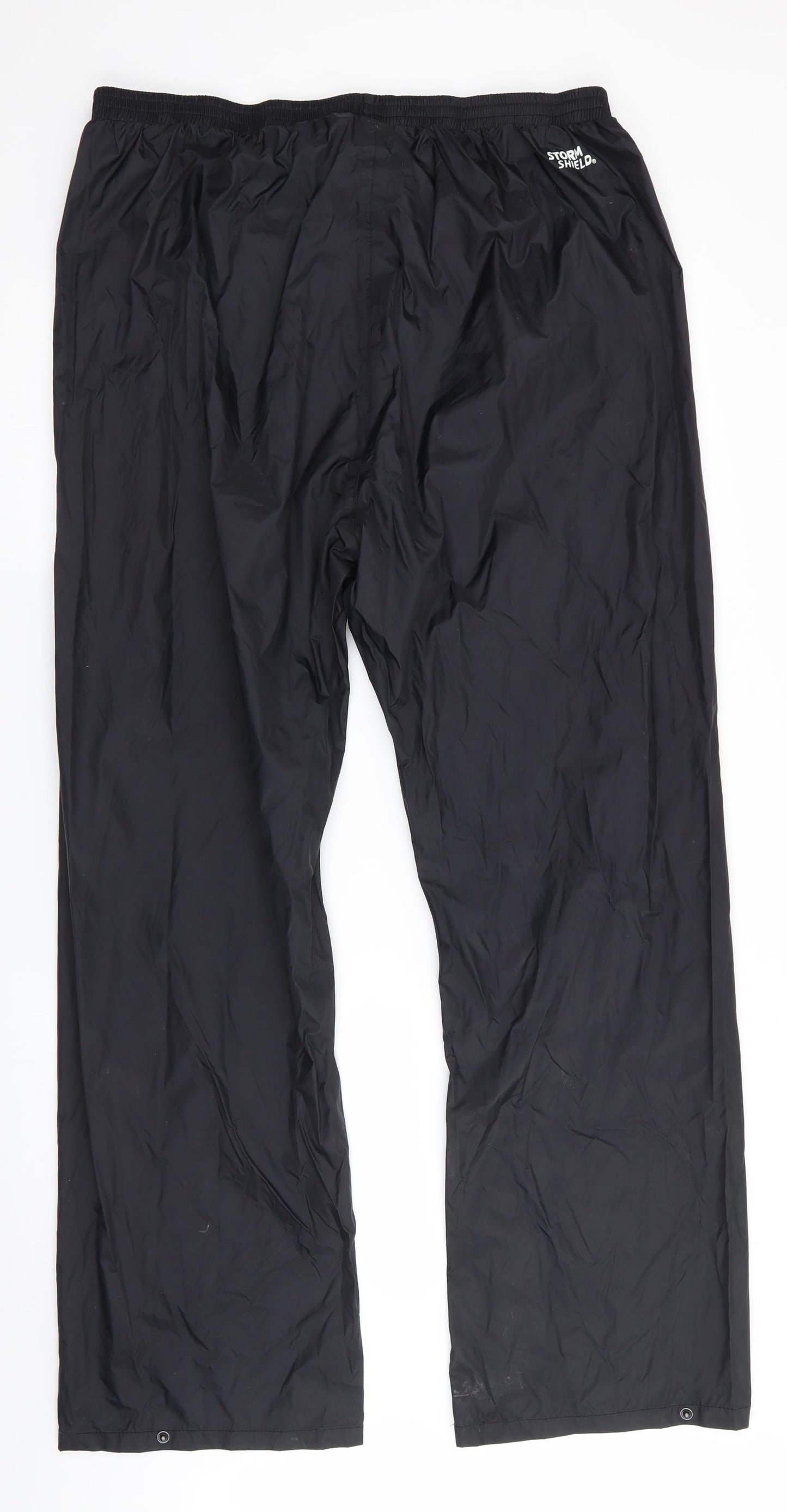 Peter Storm Womens Black   Rain Trousers Trousers Size 2XL L31 in