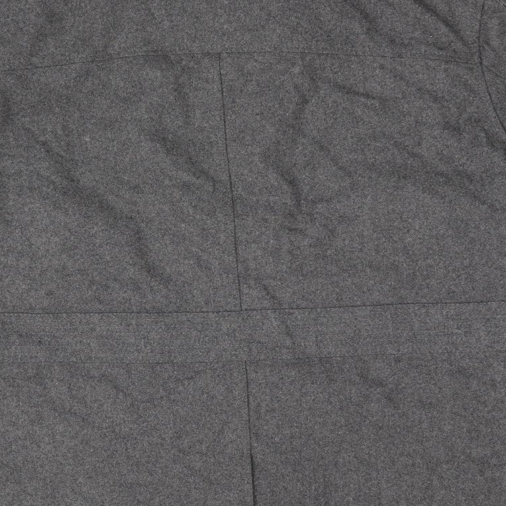J Hampton & Sons Mens Grey   Overcoat Coat Size 2XL  - Double Zipped Felt like texture Heavyweight