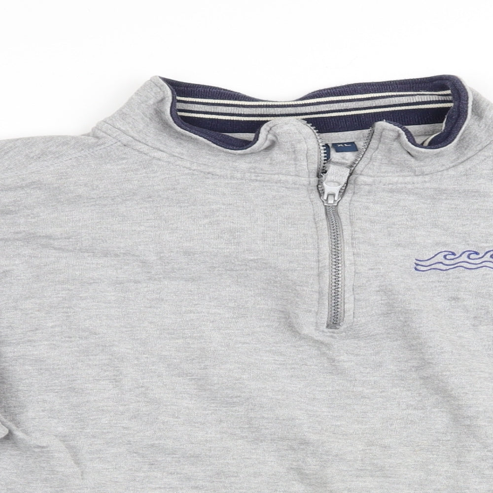 Tayberry & Co Mens Grey   Henley Sweatshirt Size XL