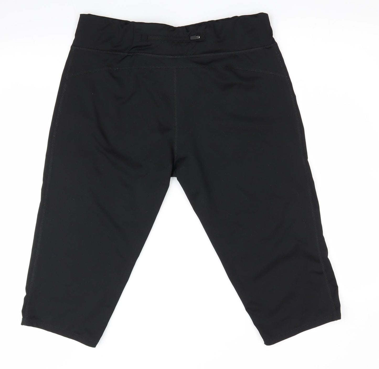 NX Sport Womens Black   Cropped Leggings Size 18 L17 in - Pocket in back waist