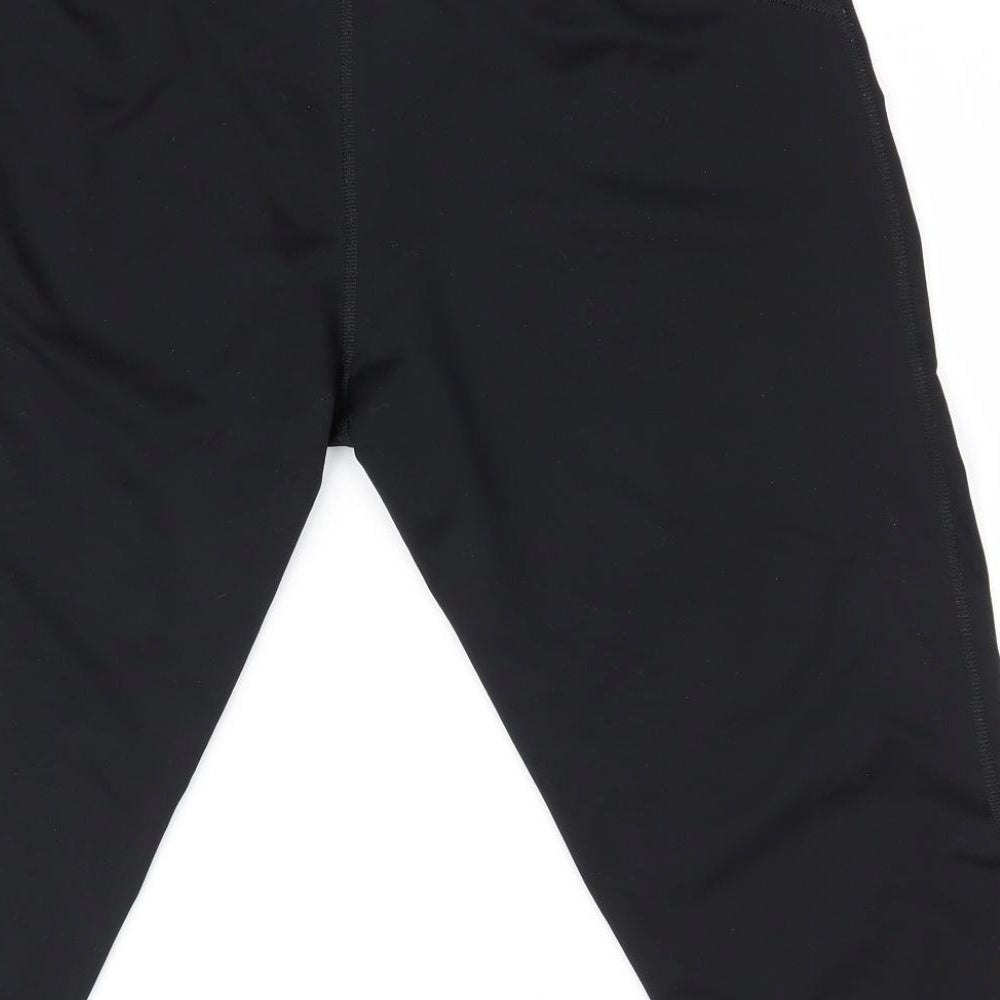 NX Sport Womens Black   Cropped Leggings Size 18 L17 in - Pocket in back waist