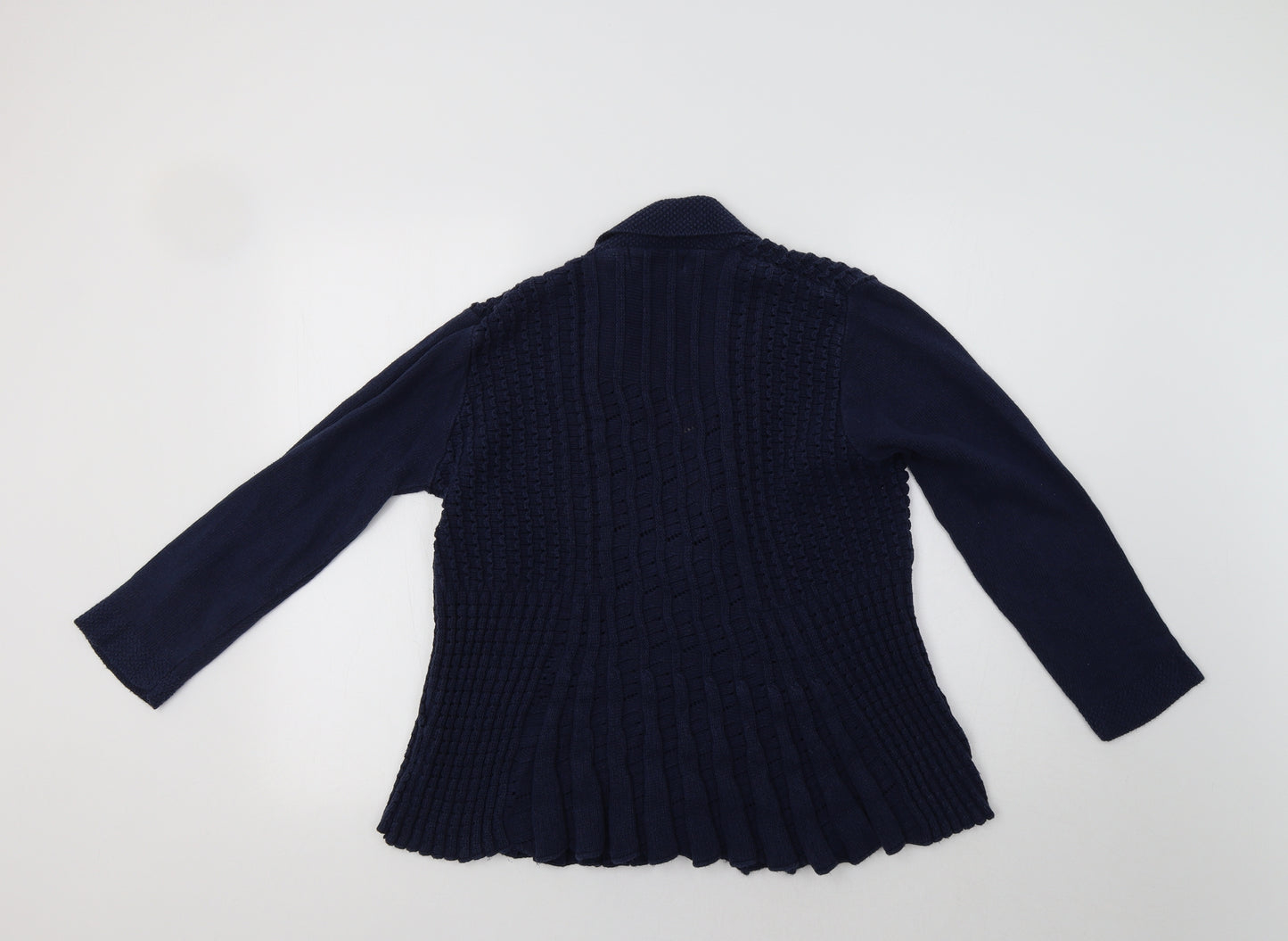 Pure&Natural Womens Blue   Cardigan Jumper Size XL