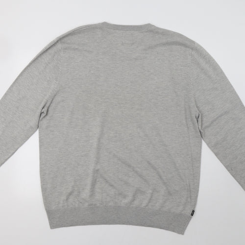 Le Breve Mens Grey   Pullover Jumper Size 3XL