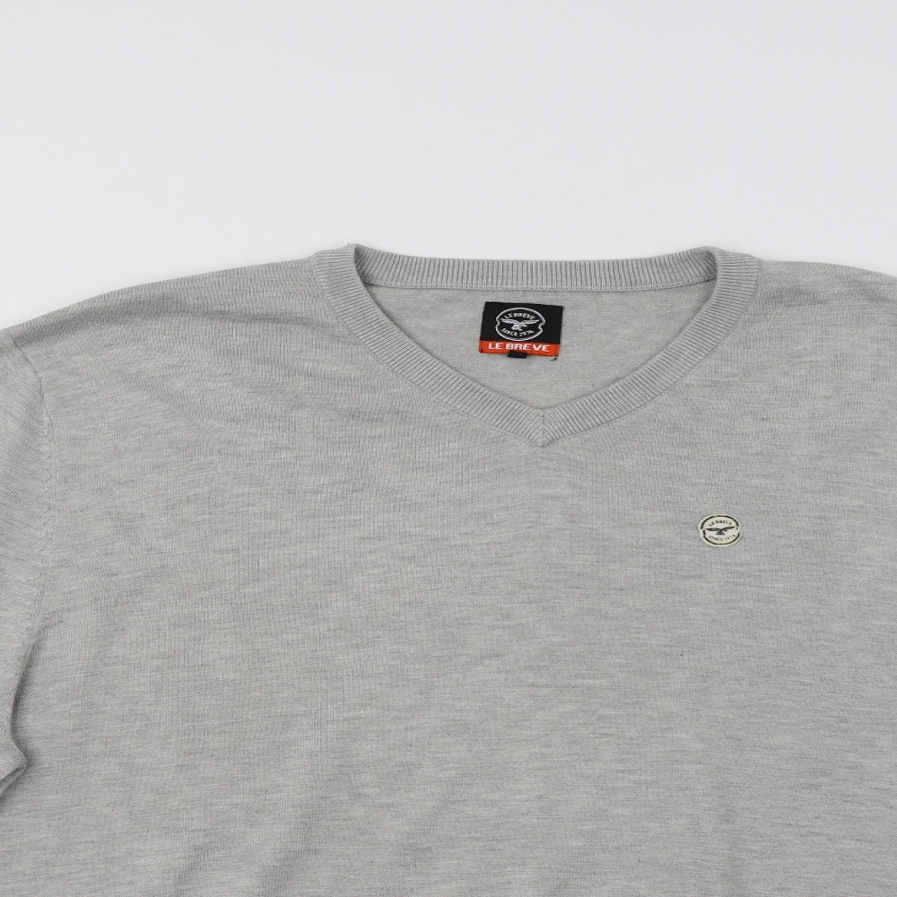 Le Breve Mens Grey   Pullover Jumper Size 3XL