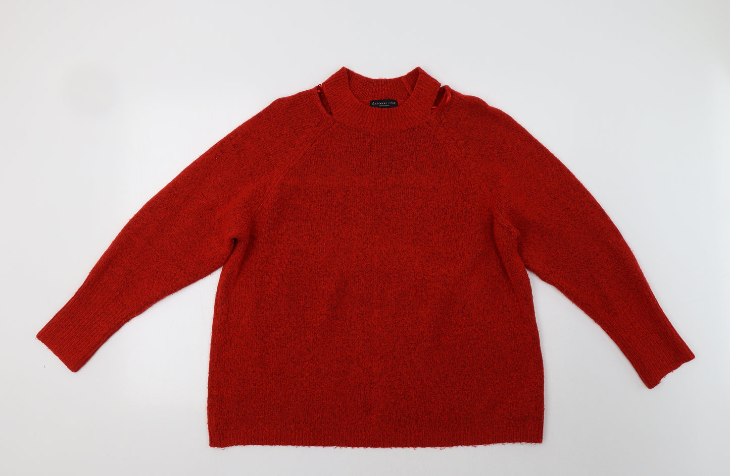 F&F Womens Red   Pullover Jumper Size 12