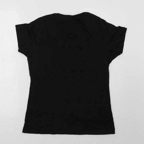 Gildan Womens Black   Basic T-Shirt Size M  - Baseball