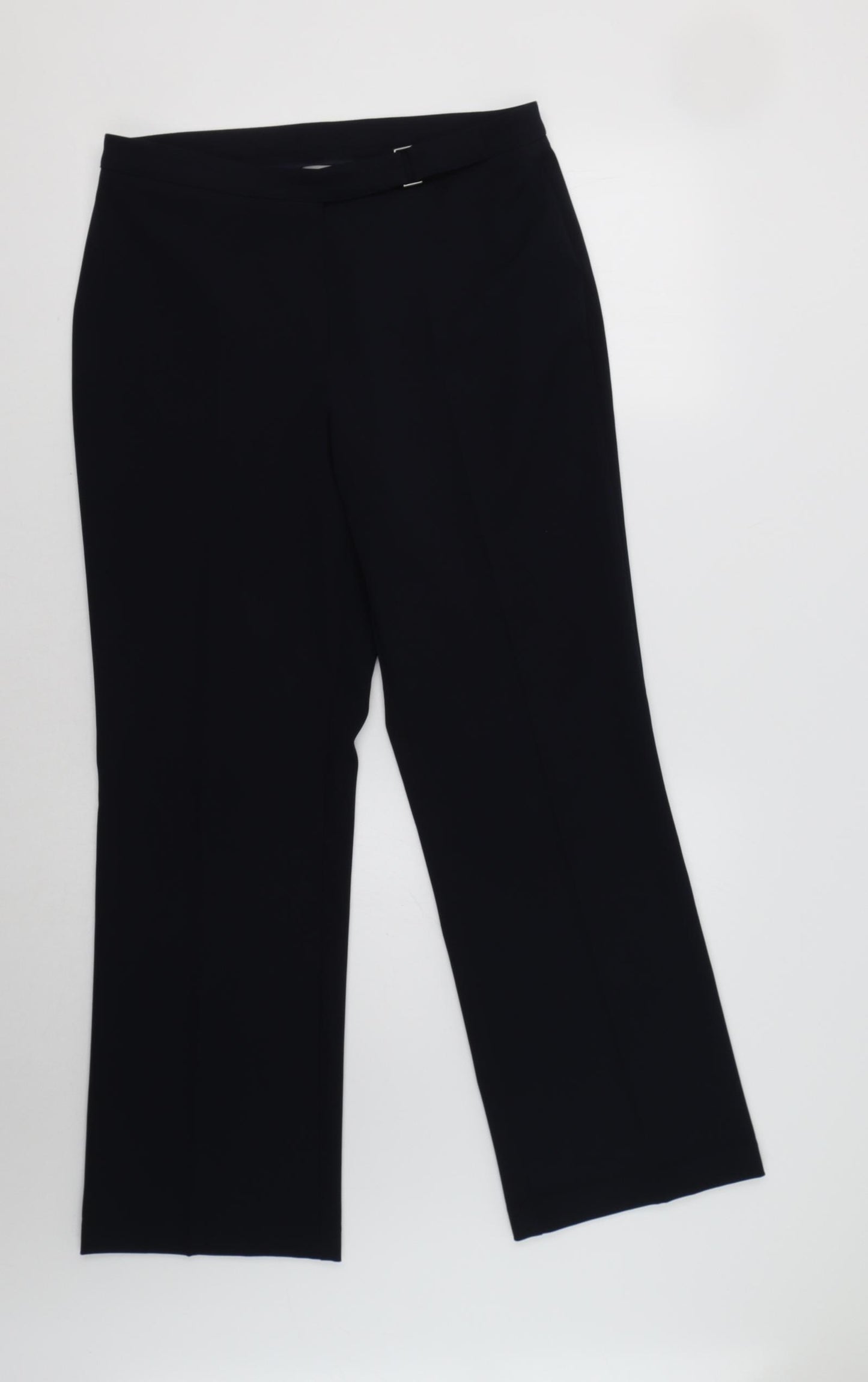 M&S Womens Blue   Dress Pants Trousers Size 12 L30 in