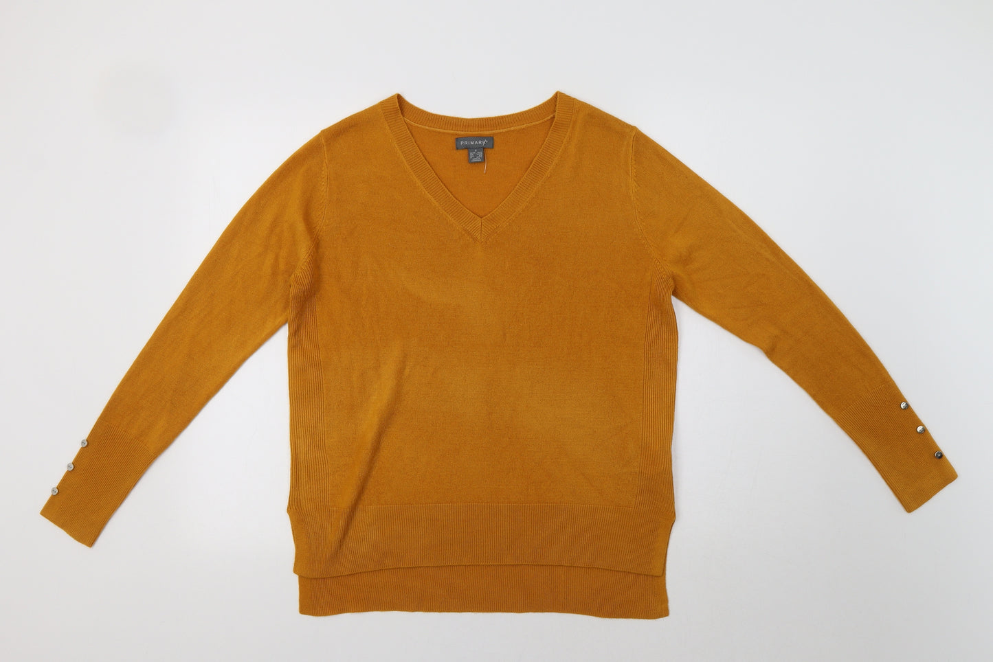 Primark Womens Yellow   Pullover Jumper Size S