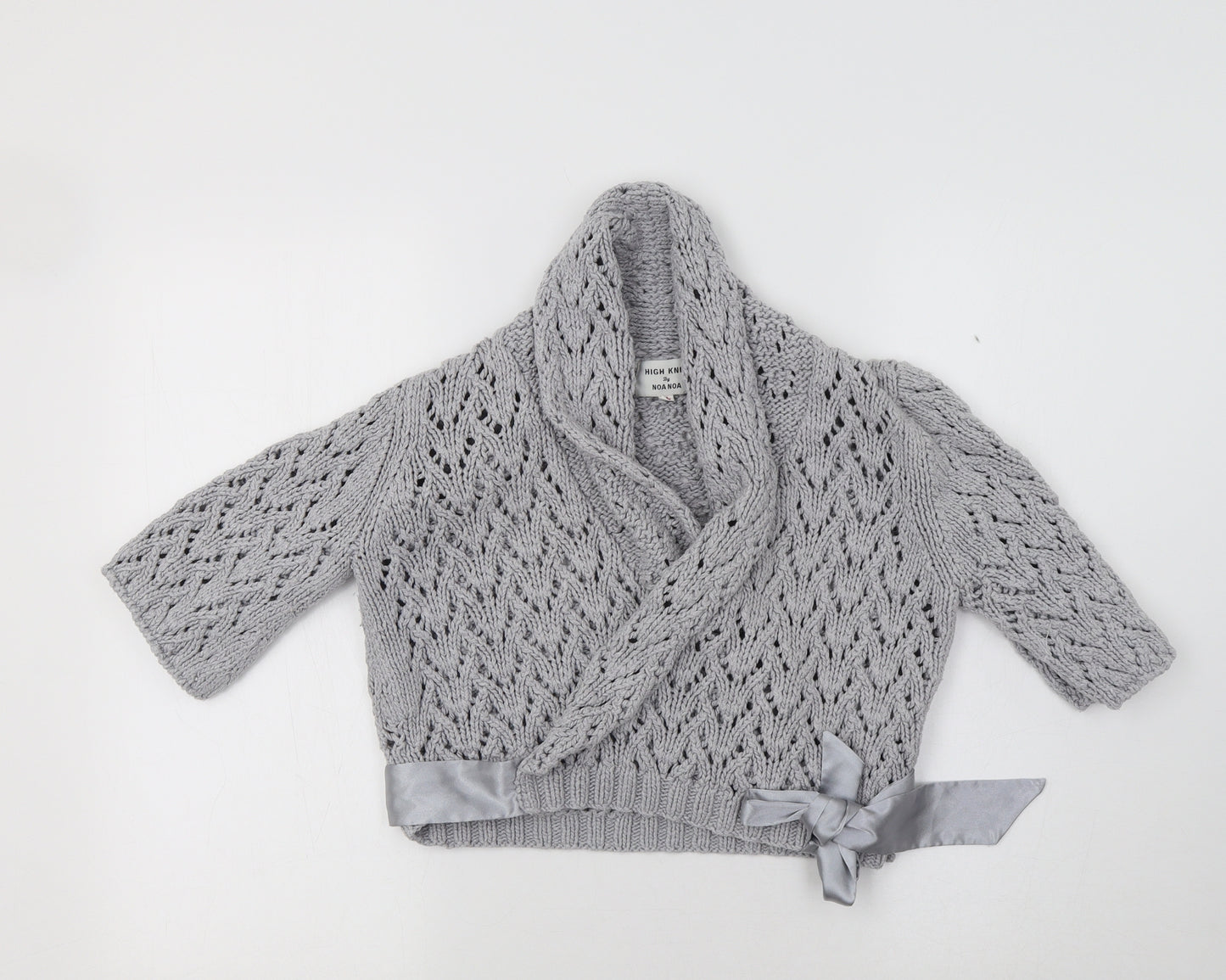 Noa Noa Womens Grey   Cardigan Jumper Size L