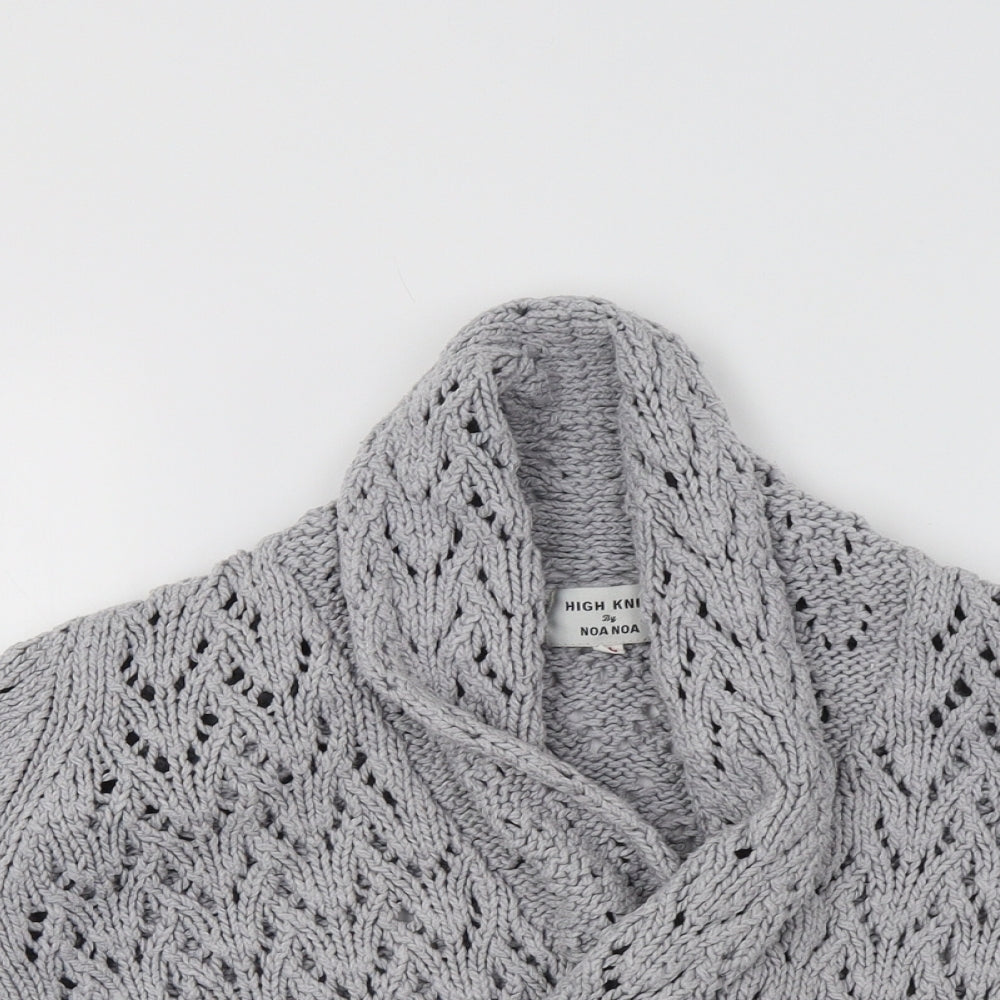 Noa Noa Womens Grey   Cardigan Jumper Size L