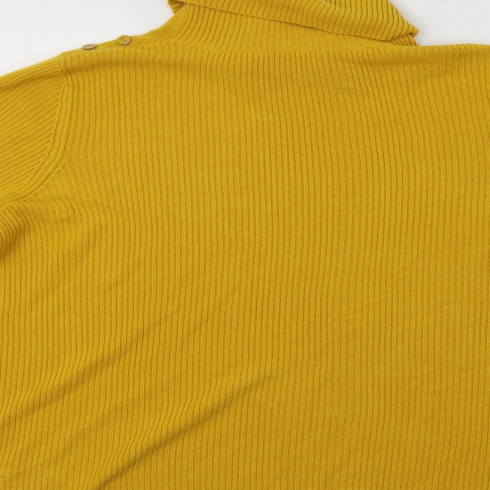 TU Womens Yellow   Pullover Jumper Size 16