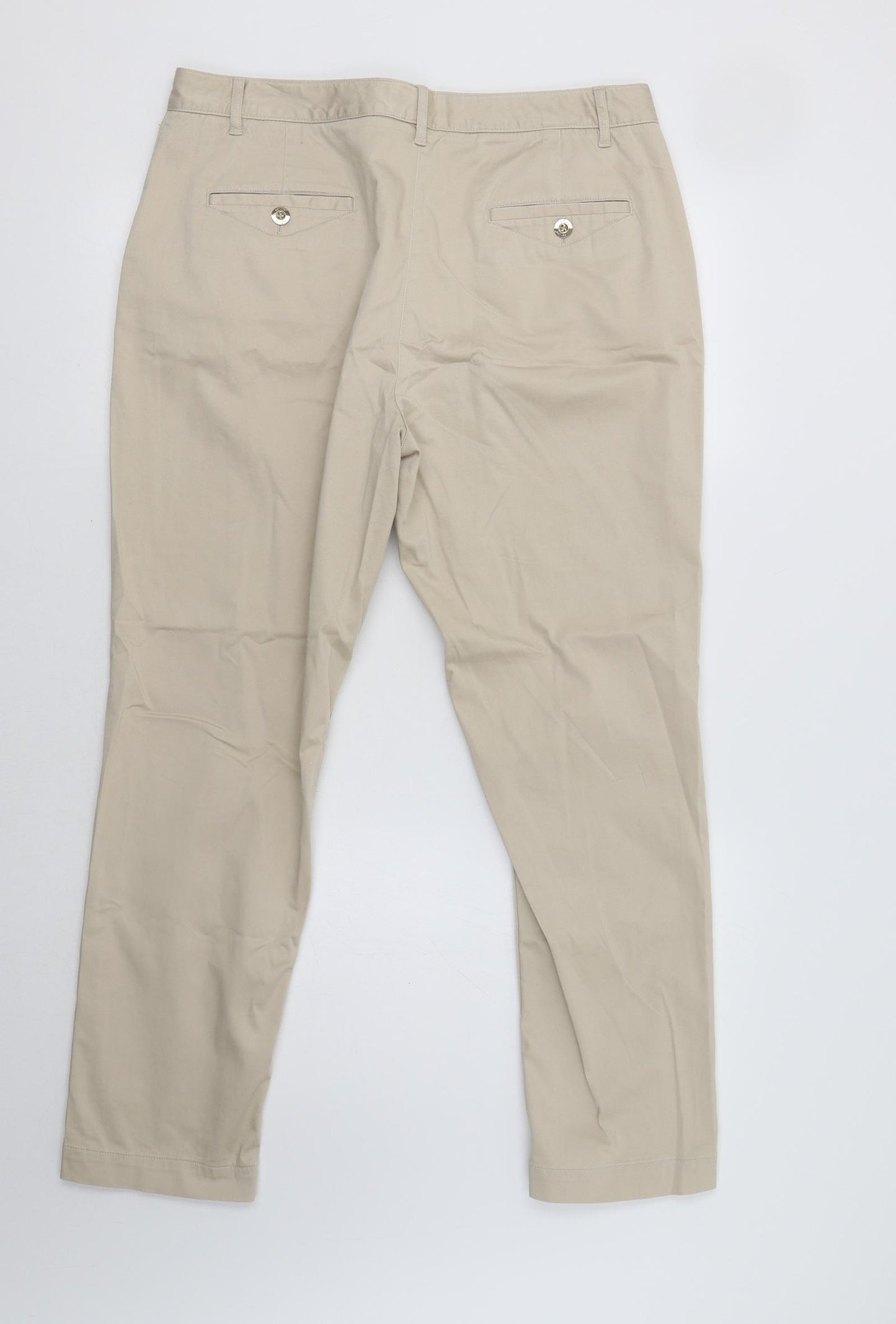 Per Una Womens Beige   Dress Pants Trousers Size 14 L29 in