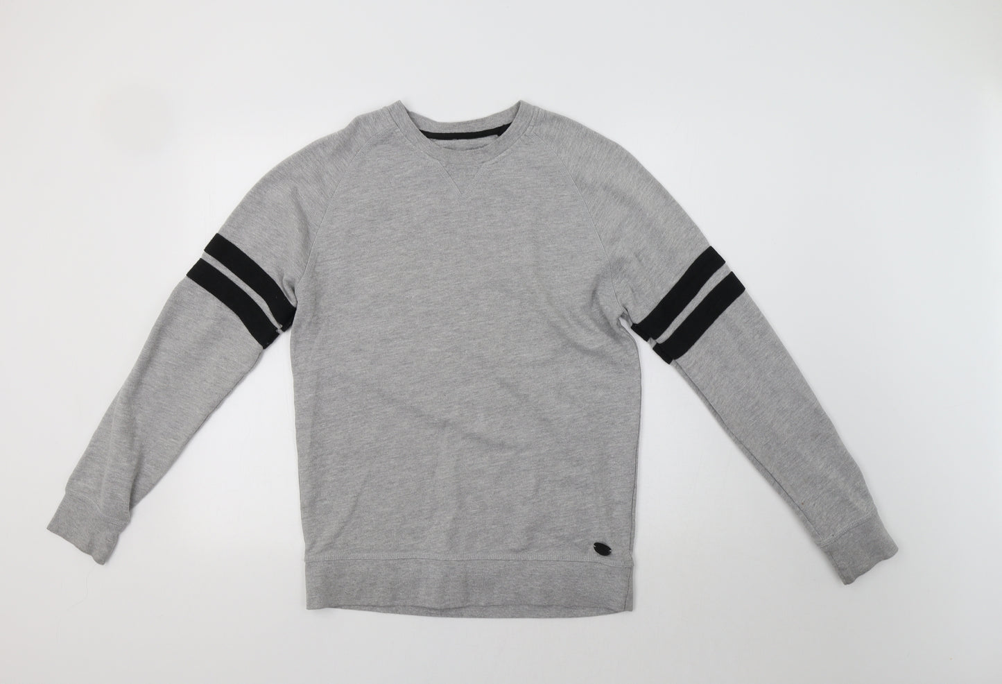 Fluid Mens Grey   Pullover Hoodie Size S