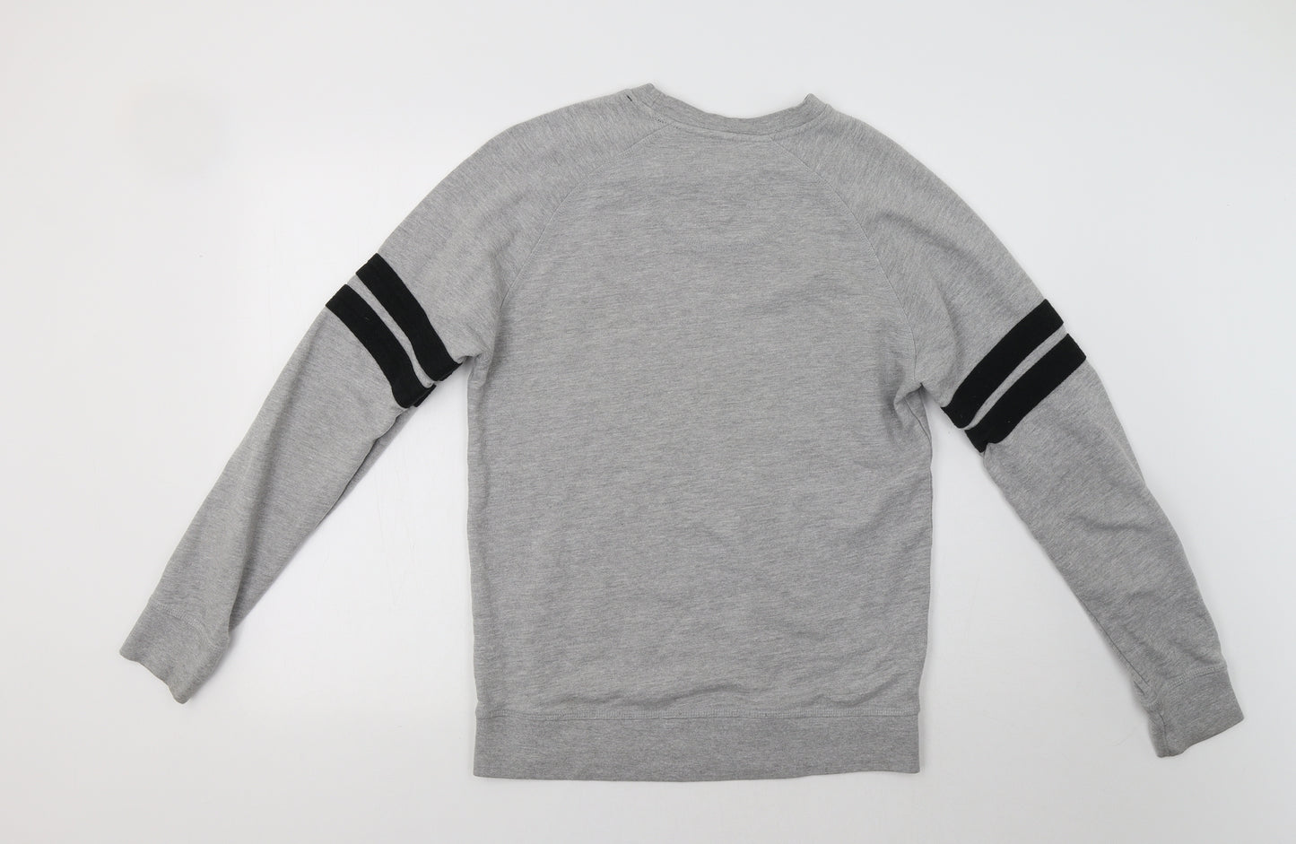 Fluid Mens Grey   Pullover Hoodie Size S