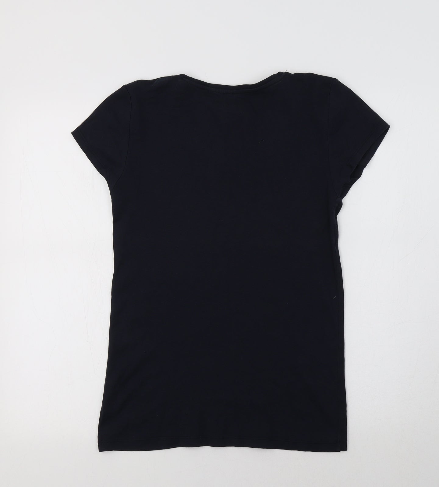 Peacocs Womens Blue   Basic T-Shirt Size 14
