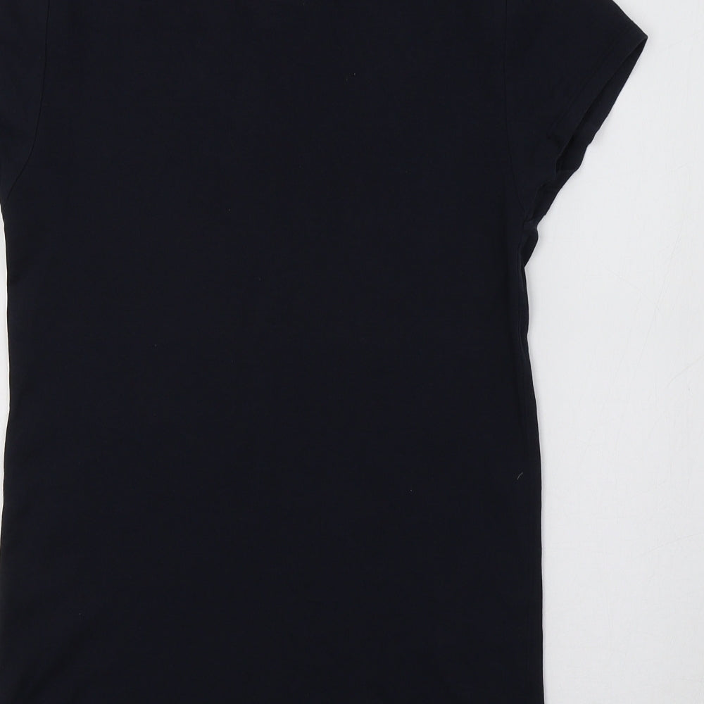 Peacocs Womens Blue   Basic T-Shirt Size 14