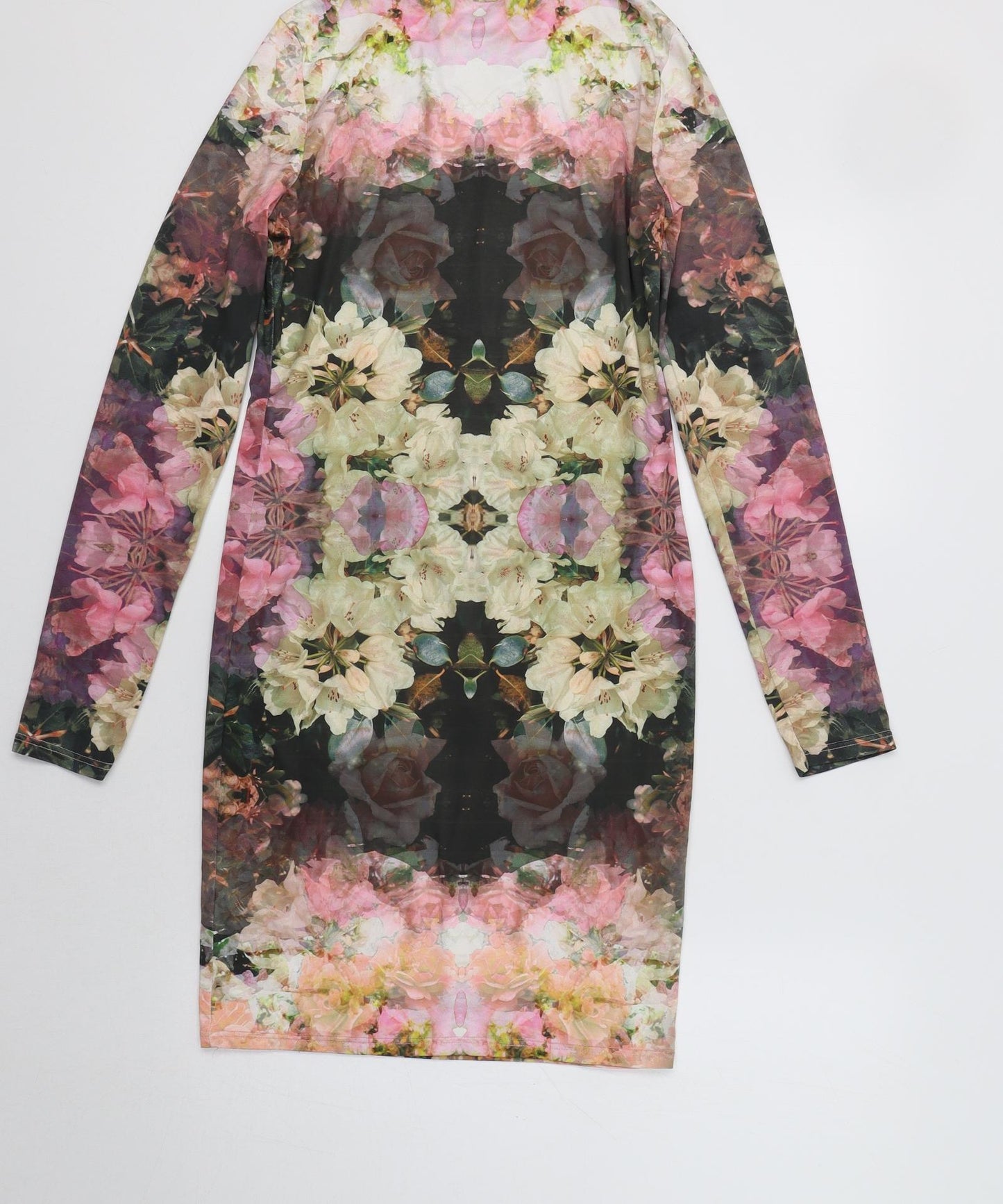 Topshop Womens Multicoloured Floral  Bodycon  Size 10