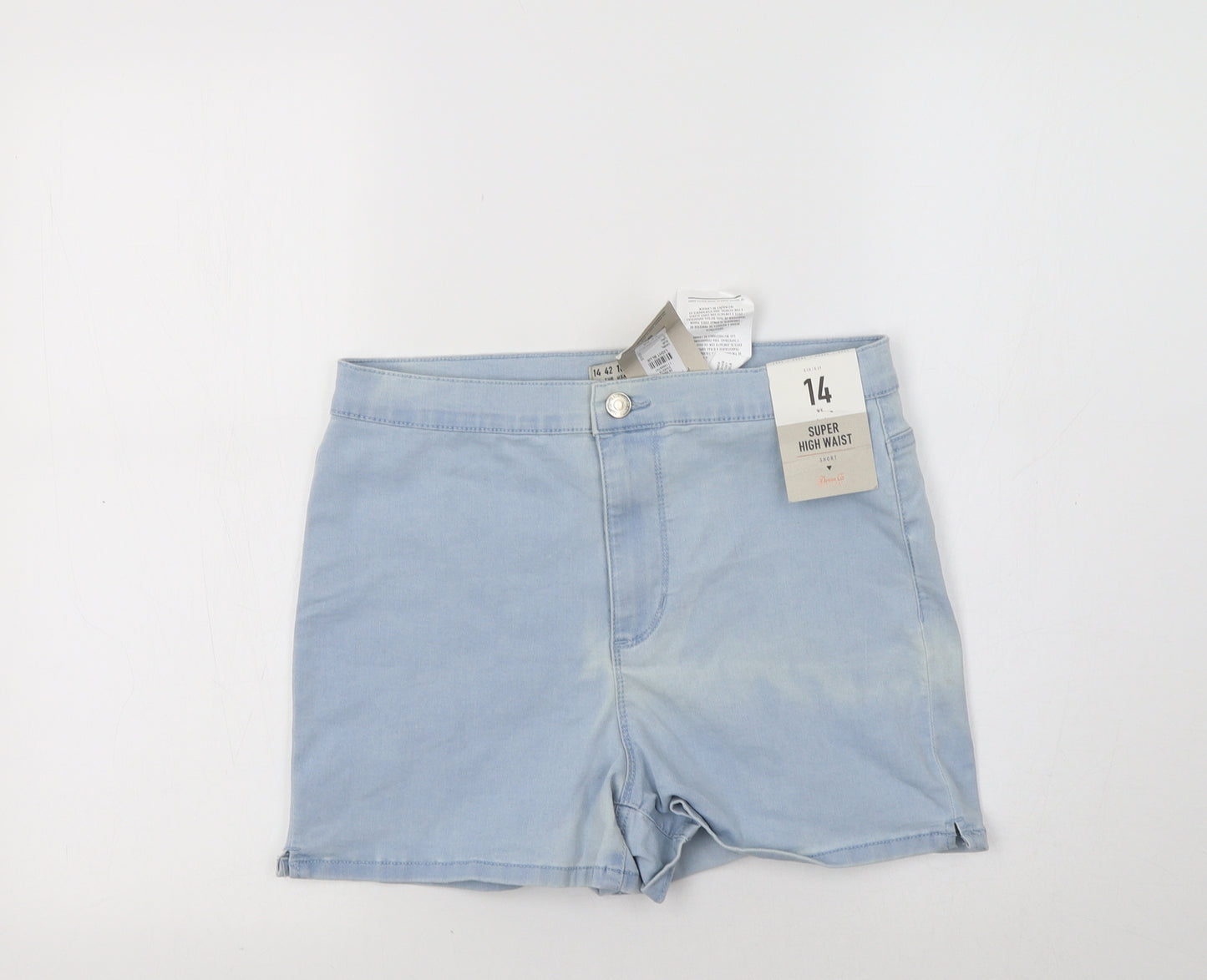 Primark Womens Blue   Hot Pants Shorts Size 14