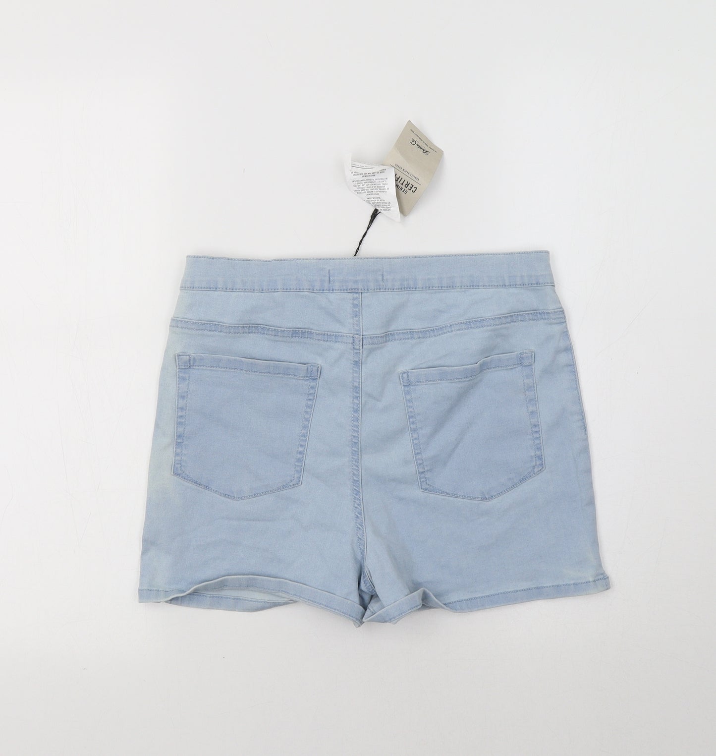 Primark Womens Blue   Hot Pants Shorts Size 14
