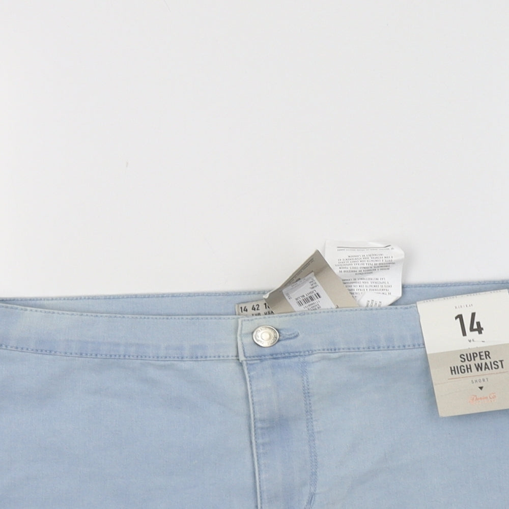 Primark Womens Blue   Hot Pants Shorts Size 14
