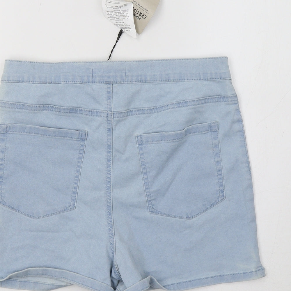 Primark Womens Blue   Hot Pants Shorts Size 14