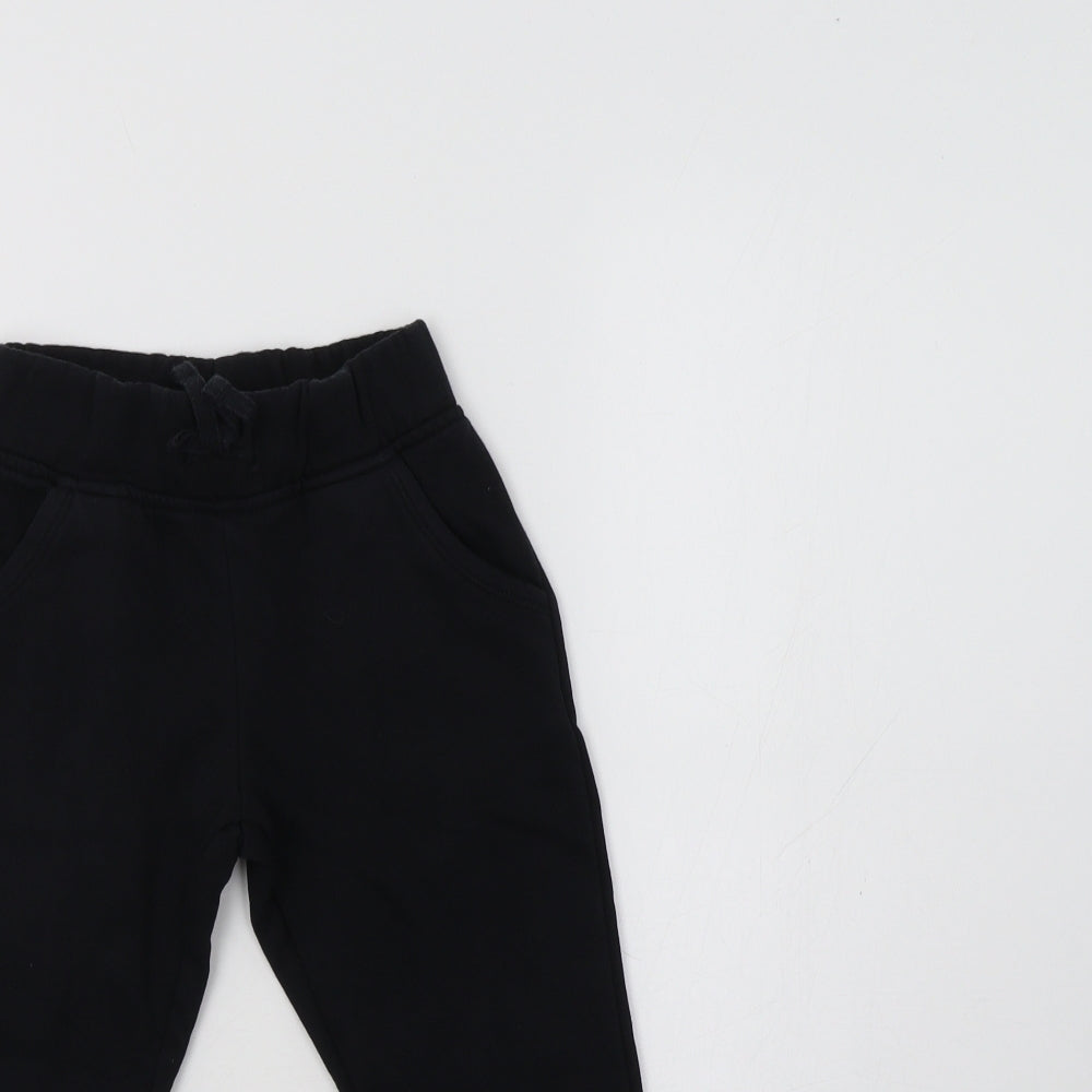 TU Boys Black   Jogger Trousers Size 5 Years