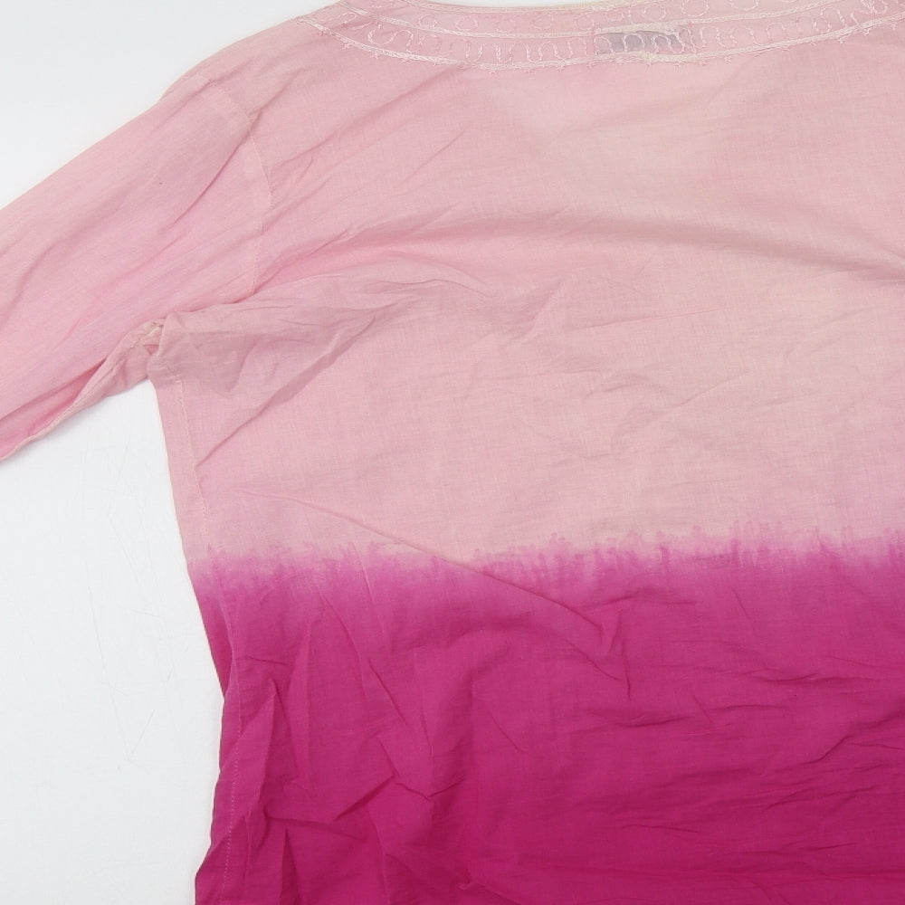 Cherokee Womens Pink   Tunic Blouse Size 16