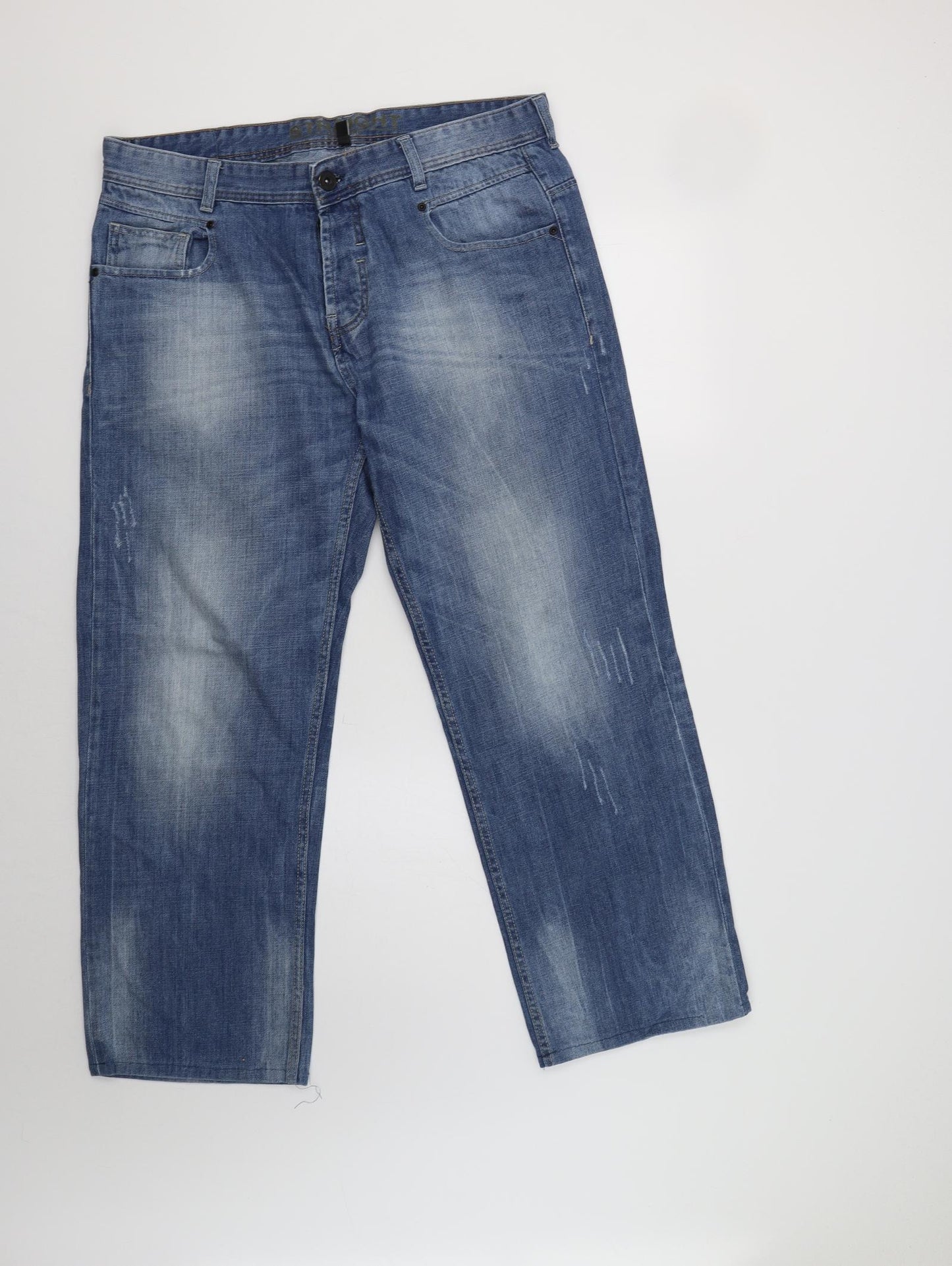 Peacocs Mens Blue   Straight Jeans Size 38 L32 in