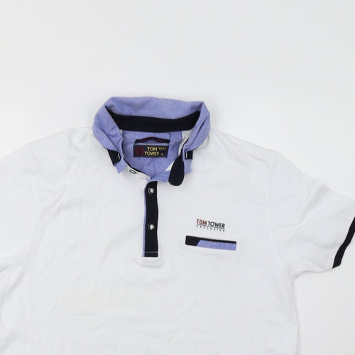 Tom Tower Mens White    Polo Size XL