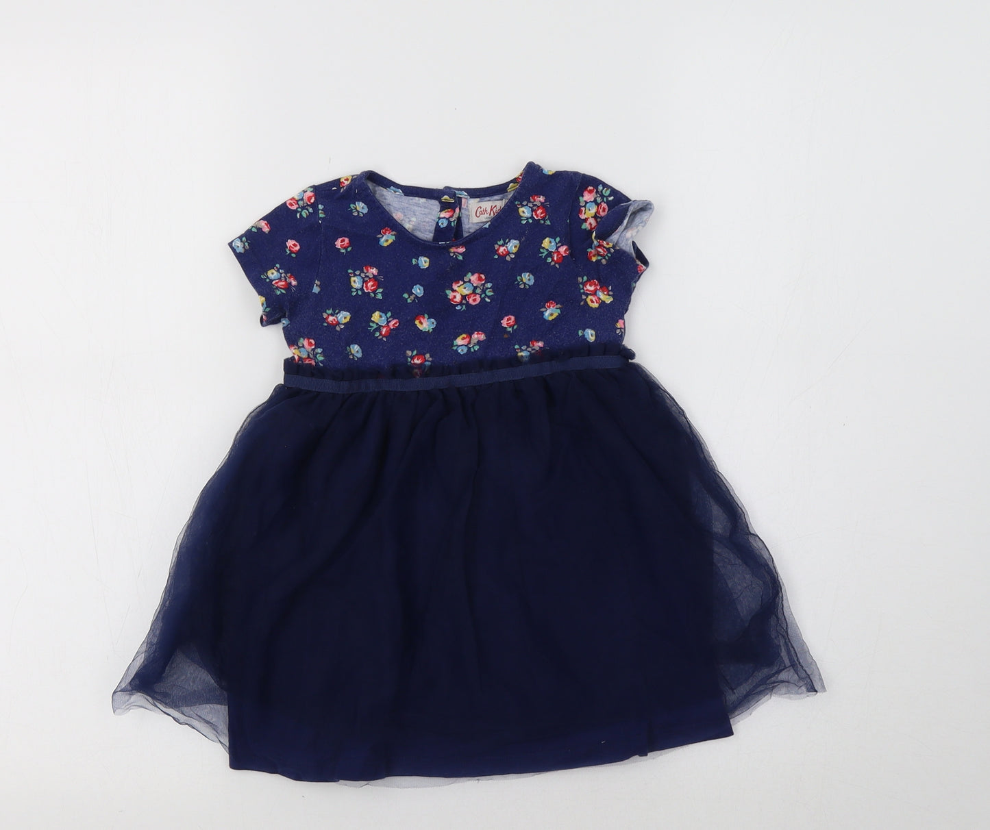 Cath Kidston Baby Blue Floral  Fit & Flare  Size 12-18 Months