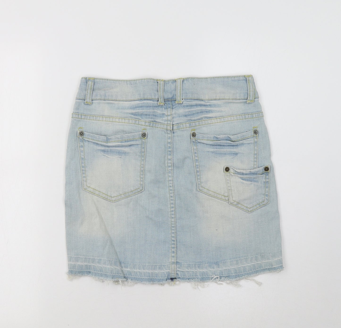 South Womens Blue  Denim Mini Skirt Size 8