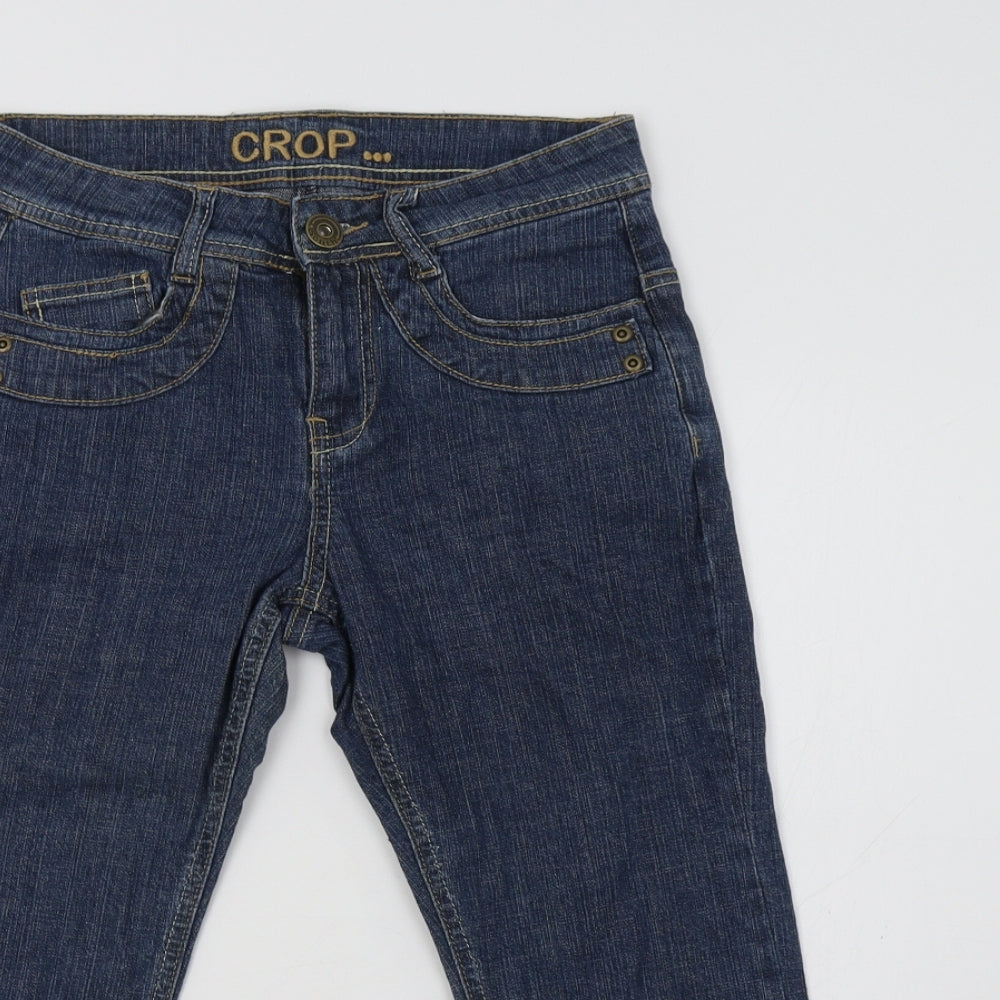 Shop Direct Womens Blue   Cropped Jeans Size 8 L21 in