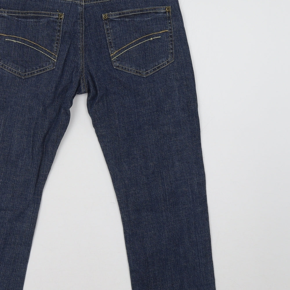 Shop Direct Womens Blue   Cropped Jeans Size 8 L21 in