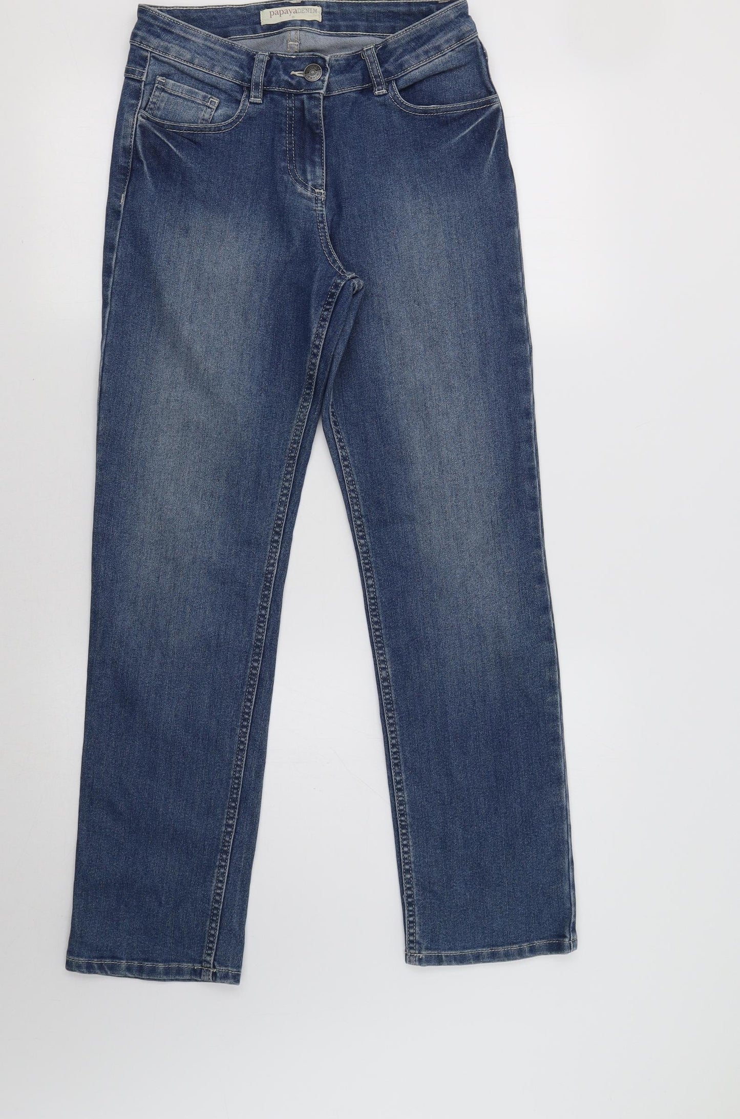 Papaya Womens Blue   Straight Jeans Size S L29 in