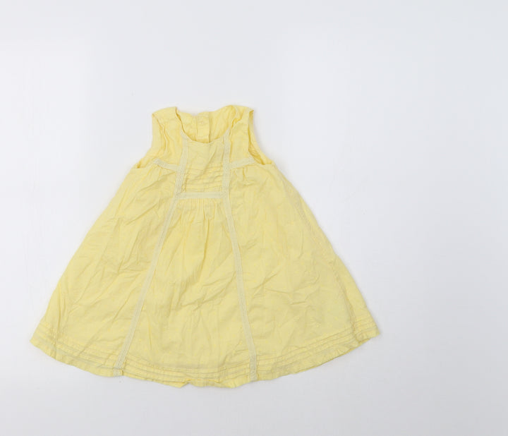 Mothercare  Yellow   Fit & Flare  Size 12-18 Months