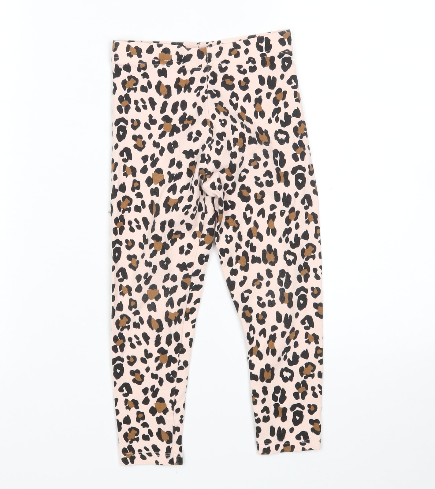 George Girls Multicoloured Animal Print  Sweatpants Trousers Size 3-4 Years - Leggings