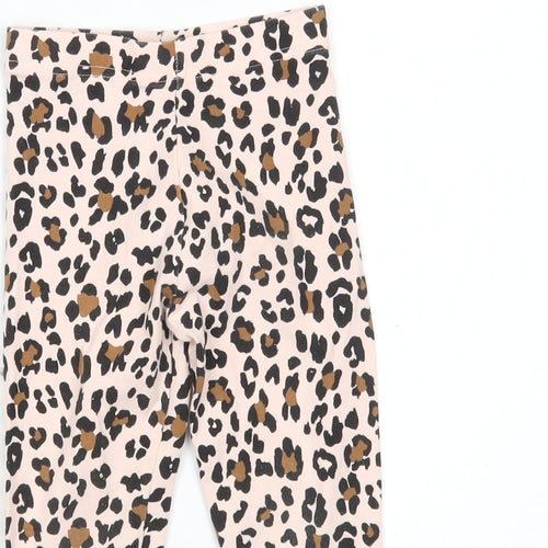 George Girls Multicoloured Animal Print  Sweatpants Trousers Size 3-4 Years - Leggings
