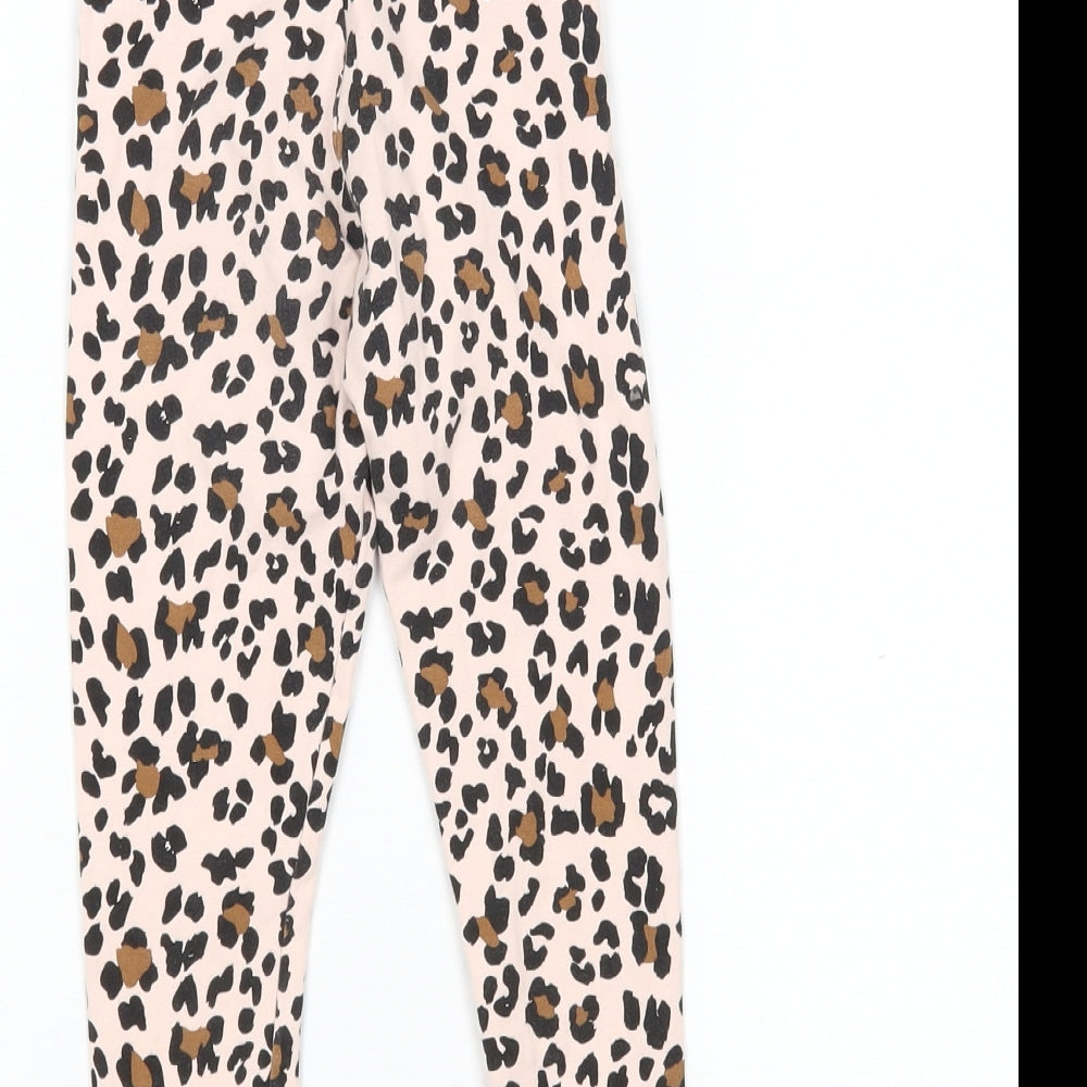 George Girls Multicoloured Animal Print  Sweatpants Trousers Size 3-4 Years - Leggings