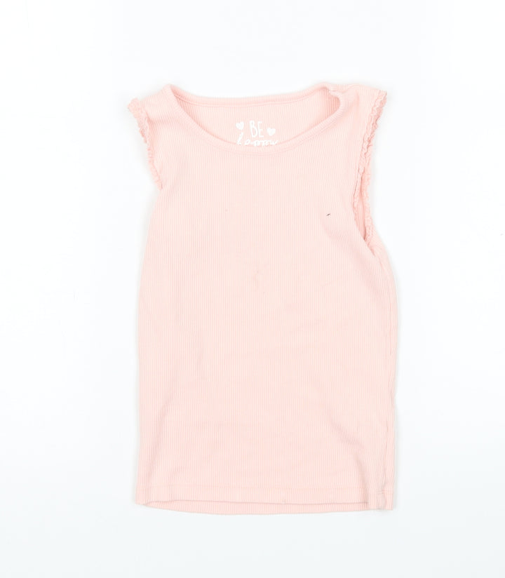 F&F Girls Pink   Basic Tank Size 5-6 Years