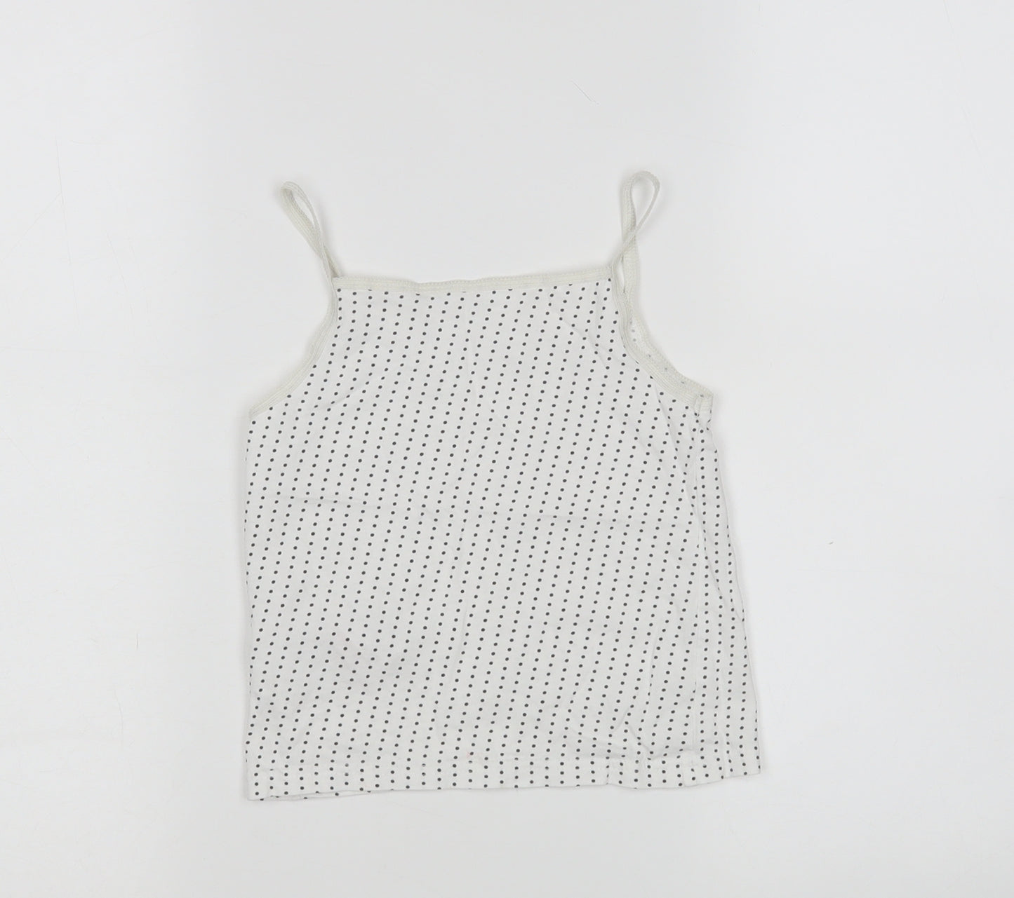 Primark Girls Multicoloured Polka Dot  Basic Tank Size 6-7 Years