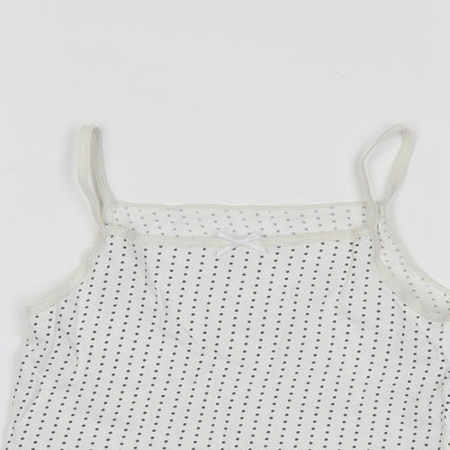 Primark Girls Multicoloured Polka Dot  Basic Tank Size 6-7 Years